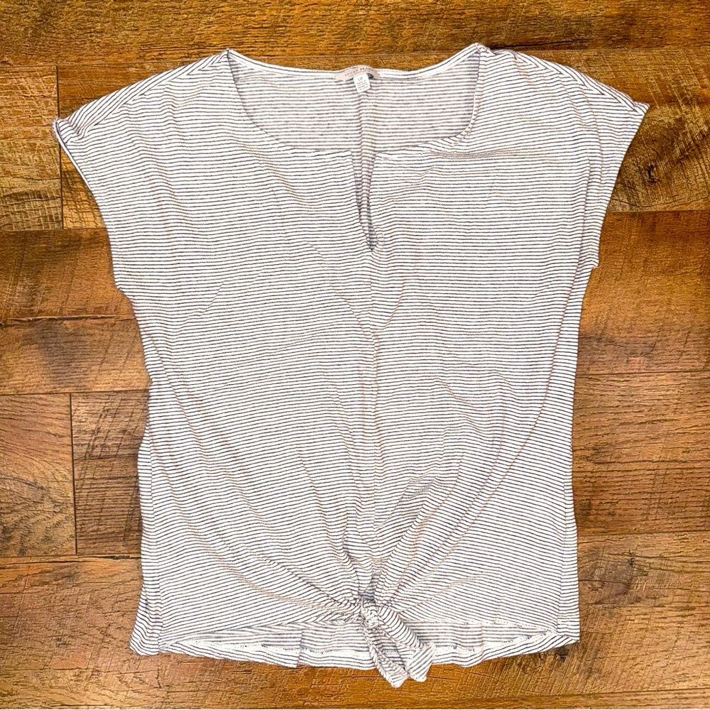 Lucky Brand Striped Knot-Front Women’s Top